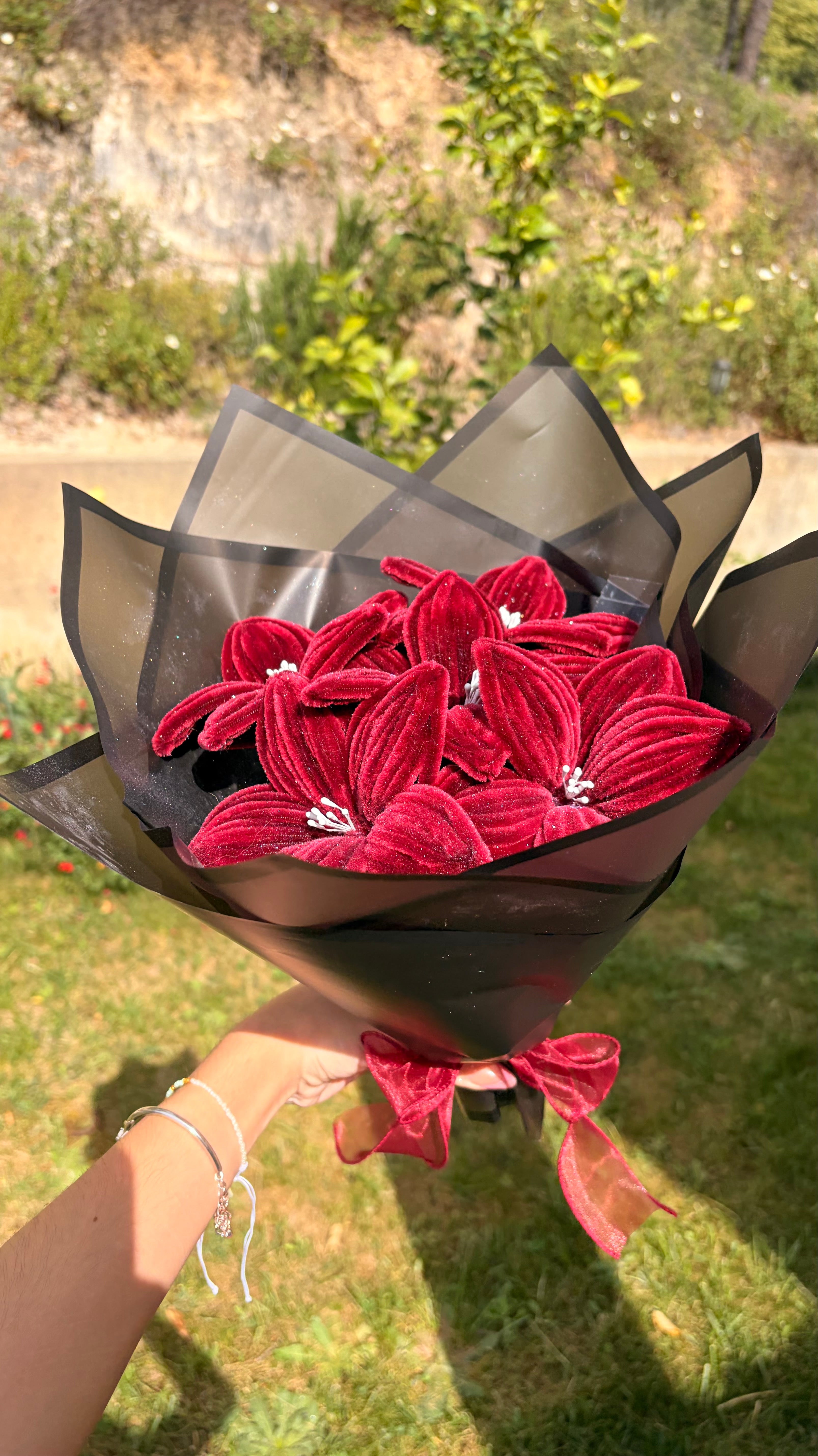 Bouquet « Glitter Red »