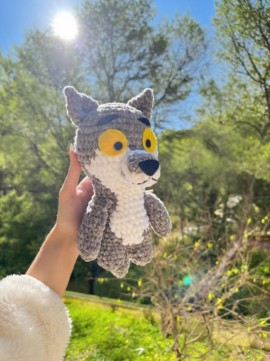 Loup Intermarché peluche