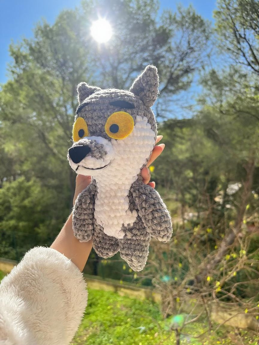 Loup Intermarché peluche