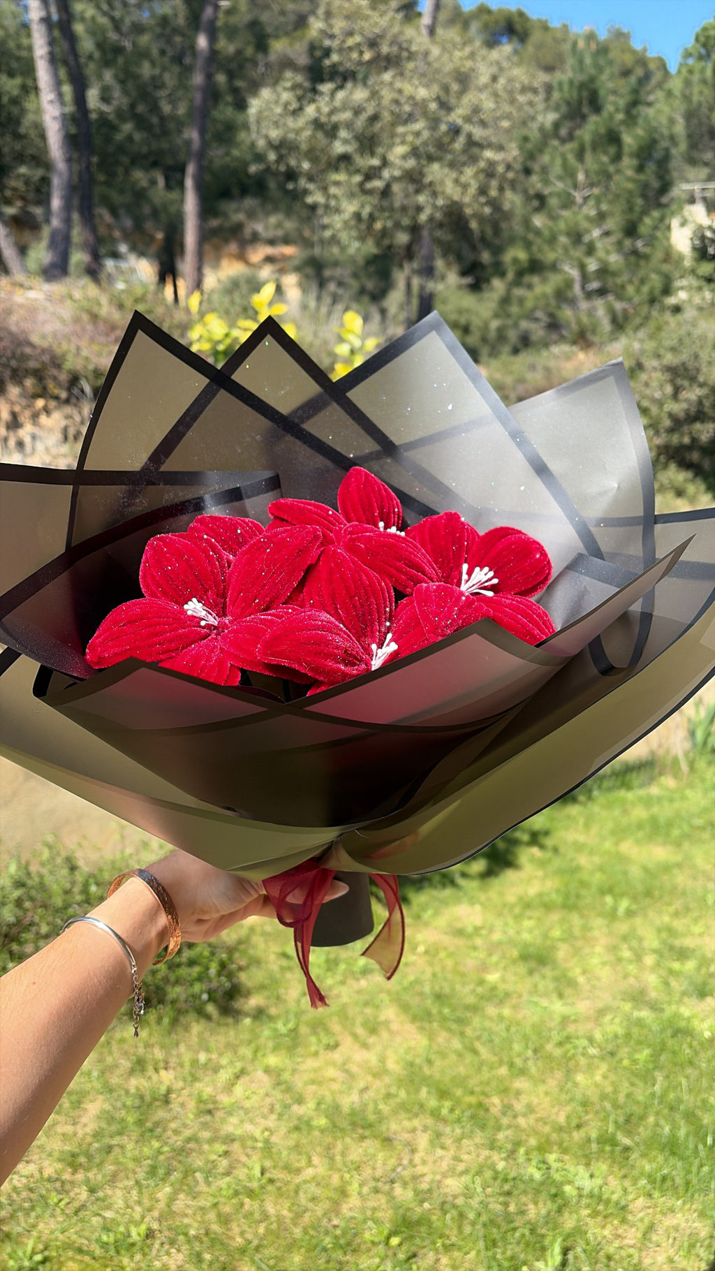 Bouquet « Glitter Red »